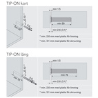 BLUM TIP-ON utstötare för luckor