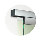 Porta 100 GU Skjutdörrsbeslag för 1 glasdörr