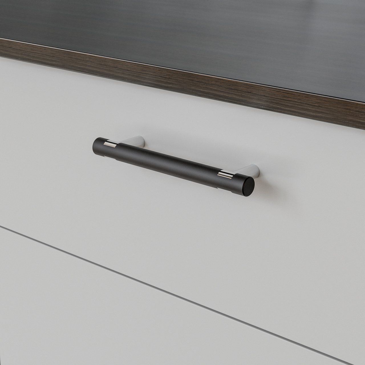 HANDTAG VARBERG CC128 MATT SVART/KROM