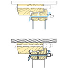 Spaltventil och borrmall