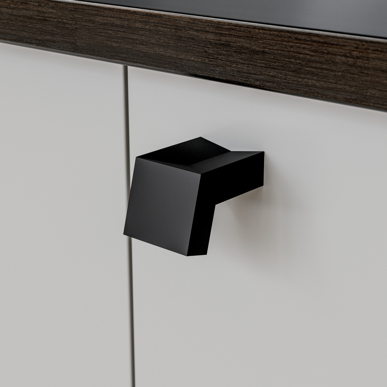 KNOPP BÅSTAD 16MM MATT SVART