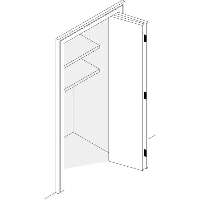 SET MULTIFOLD 30 W PROFILSET FÖR 2 DÖRRAR UTAN SKENA