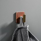 Läderbricka Colmar Knopp/krok