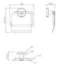 Toalettpappershållare Dijon