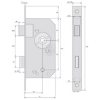 Instickslås WC 5222