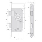 Instickslås WC 5242