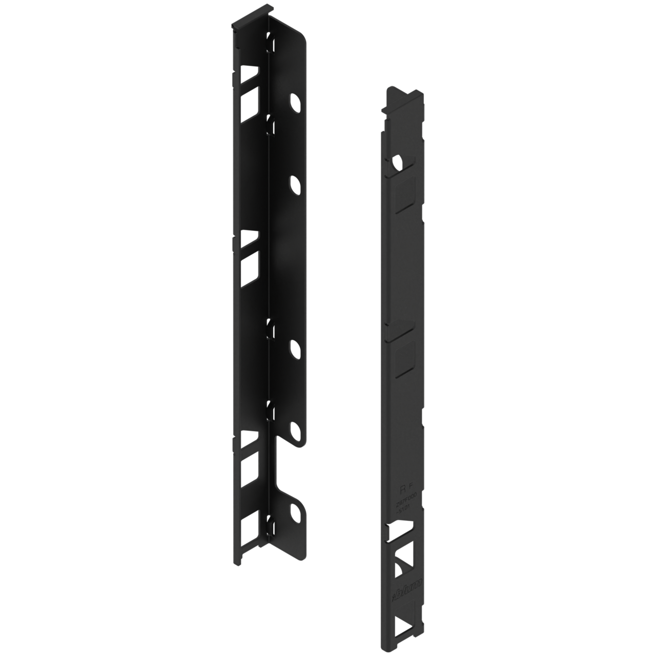 LEGRABOX ADAPTER* ZB7F000S CARBONSVART HÖJD F 257 MM (1 PAR)