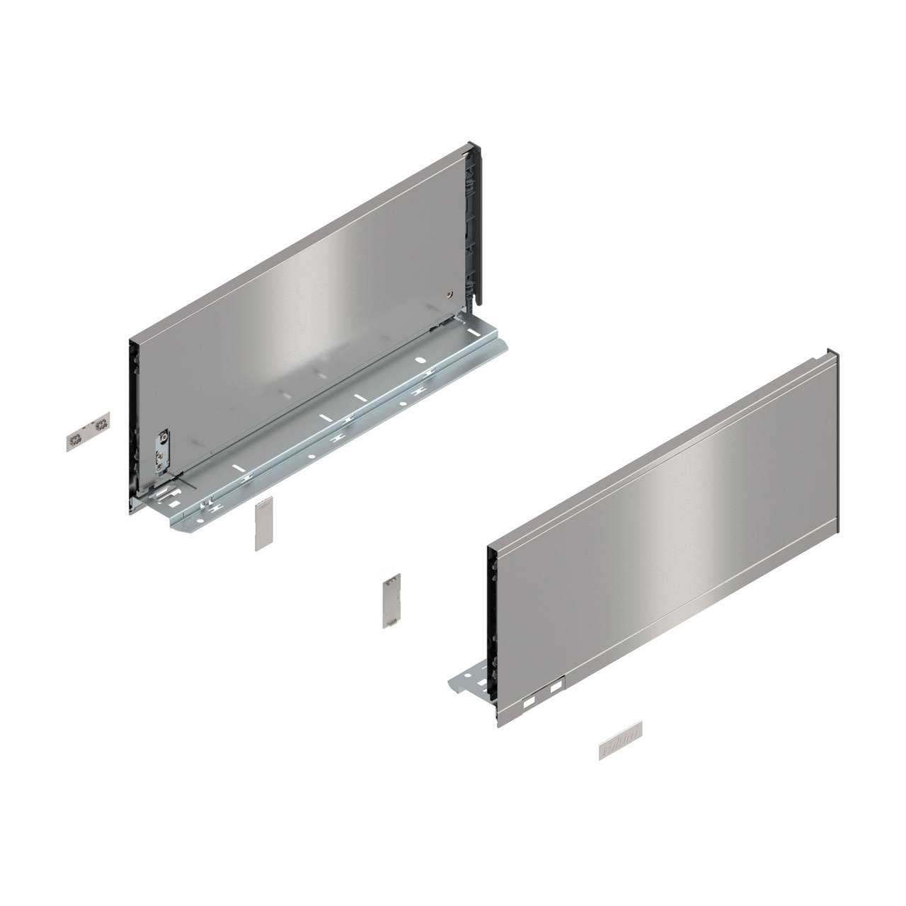 LEGRABOX LÅDSIDA 770C4002I INOX HÖJD C 177 MM