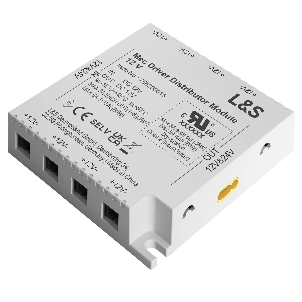 DISTRIBUTIONSMODUL MEC DRIVER 24V 8 LED-UTGÅNGAR