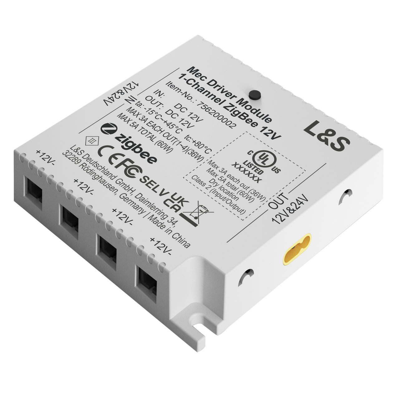 MODUL MEC DRIVER 1-KANAL RADIO/ZIGBE MEC DRIVER 12V