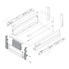 TANDENBOX LÅDFRONT Z31A1081A GRÅ