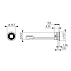 RÖRELSESENSOR TILL MEC SWITCH 3/6 SVART 2000MM