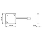 TOUCH-SENSOR TILL MEC SWITCH 3/6 DOLD SVART 2000MM