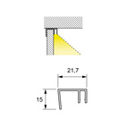 LED PROFIL MEC OCTOPUS (YTMONTERING) ALU 150MM 15ST