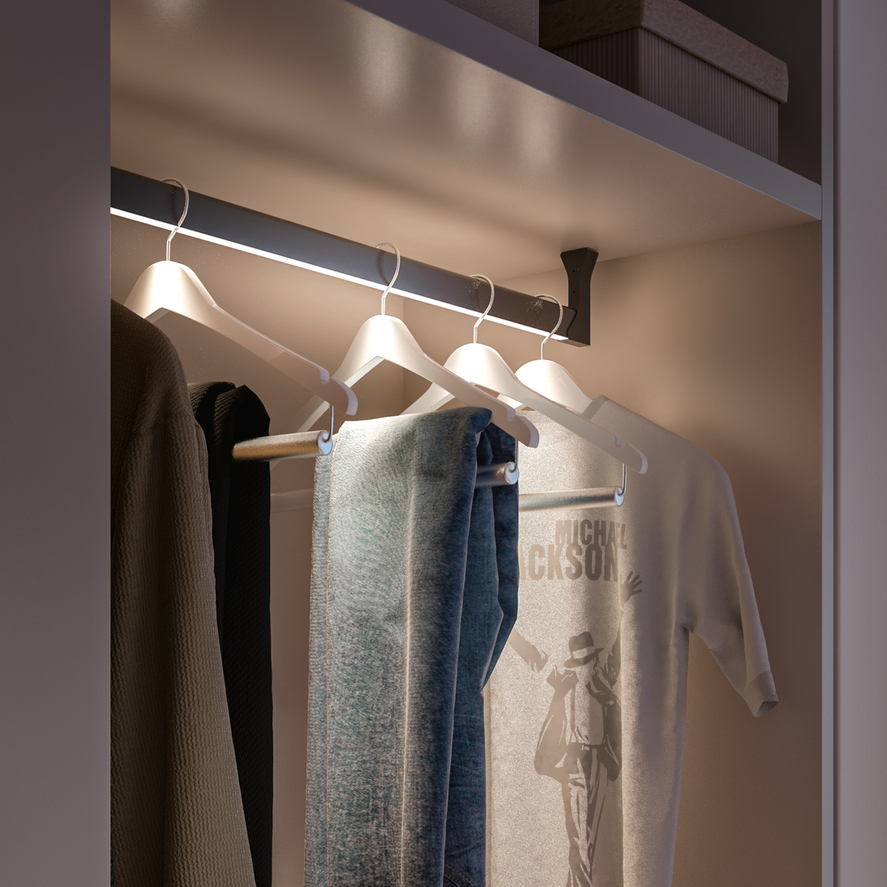 Ledlist L&S Klädstång MEC Rack 12V