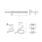 LEDLIST OCTOPUS 24V 6X11,5MM 10W/M 3000K 5000MM