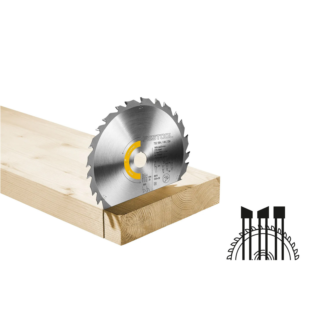 SÅGKLINGA HW Ø160X1,6X20MM FWW25 WOOD UNIVERSAL