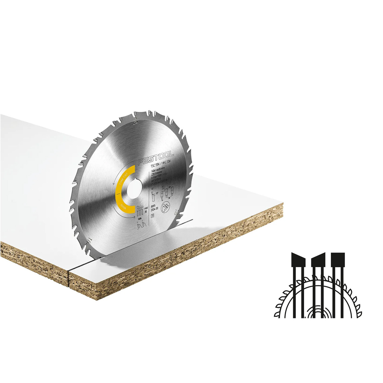 SÅGKLINGA HW Ø160X1,6X20MM FWWW35 WOOD FINE CUT