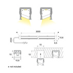 LEDLIST MOOVE 2 EMOTION 24V 30W 2700-4000K 3000MM BLACK