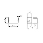 LEDLIST MOOVE 2 MONTERINGSFÄSTEN 10 ST