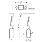 RÖRHÅLLARE 15X30 ALU LOOK