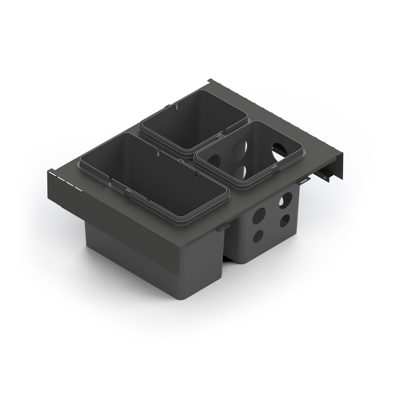 KÄLLSORTERING TOLEDO 60X45 MÖRKGRÅ 1/2