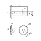 Skruvhuvud 191609 M6X16