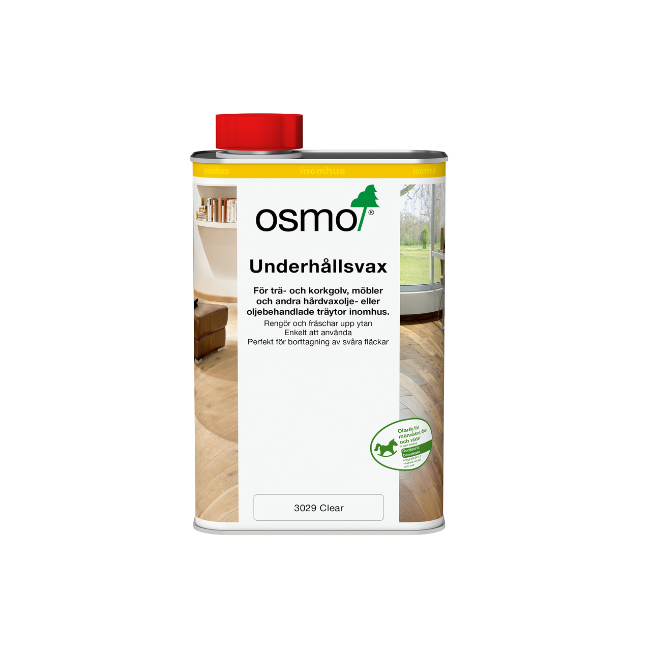 UNDERHÅLLSVAX 3029 OFÄRGAD SIDENMATT 1 L