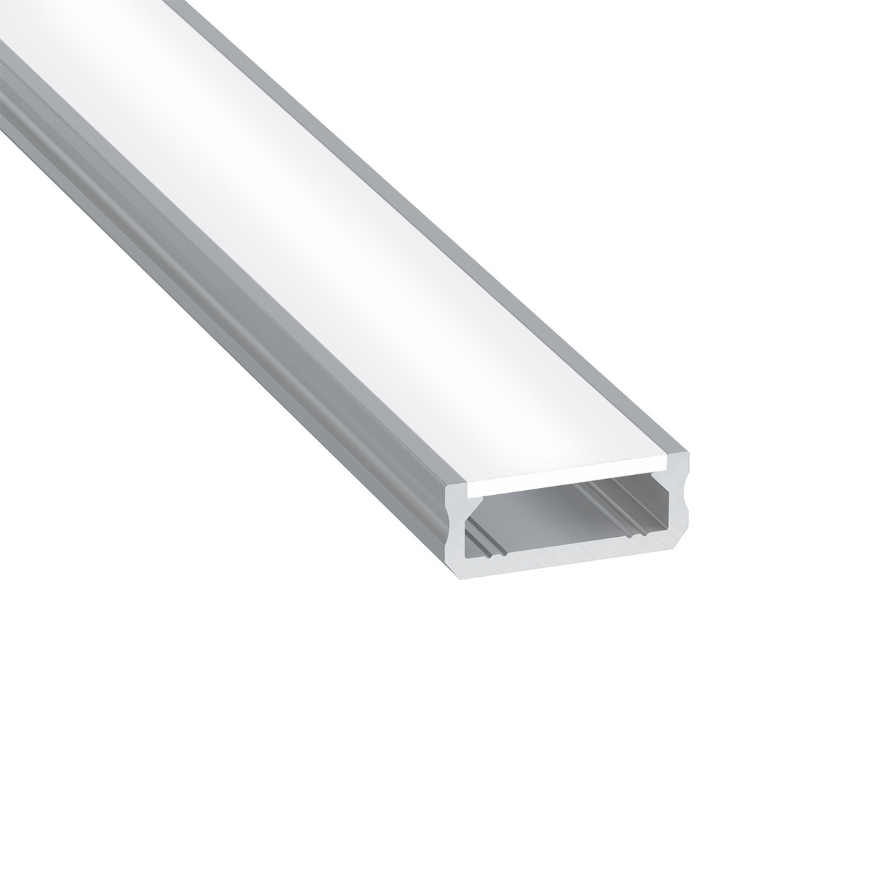 LED PROFIL INKL TÄCKLOCK 16X6,3MM UTANPÅLIGGANDE OPAL VIT 3M