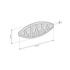 FOGPLATTA K20 SVART (250)