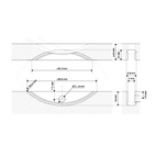 Fogplatta Lamello Clamex P-14/10 Medius