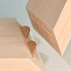 Fogplatta/kex Lamello av trä