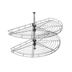 HALVKARUSELL 5820 ANTRACIT PASSAR 500MM LUCKA