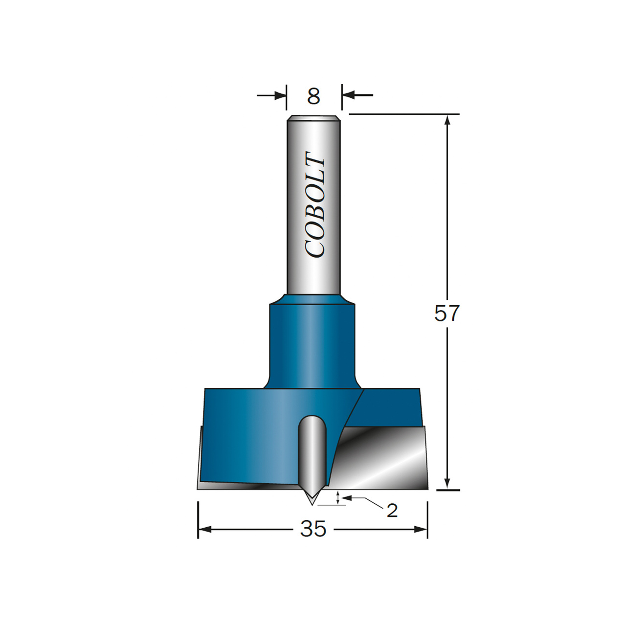 Cobolt - Gångjärnsfräsar HM