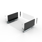 LÅDSATS LEGRABOX HÖJD F EXPANDO CARBONSVART 500MM 40 KG