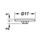 Täckbricka för pozidrivehål