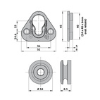 KOPPLINGSBESLAG BUTTON-FIX TYPE 1 FÄSTE+KNAPP