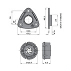 KOPPLINGSBESLAG BUTTON-FIX TYPE 3 FÄSTE+KNAPP