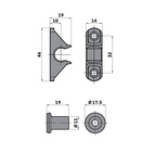 KOPPLINGSBESLAG BUTTON-FIX TYPE 2 COMPACT PUSH ON SET