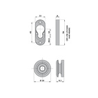 KOPPLINGSBESLAG BUTTON-FIX TYPE 1 FLUSH FÄSTE+KNAPP