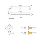 LEDLIST MOOVE 2 EMOTION 24V 30W 2700-4000K 3000MM BLACK