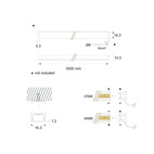 LEDLIST MOOVE 1 EMOTION 24V 30W 2700-4000K 3000MM BLACK