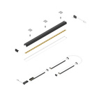 LEDLIST MOOVE 1 EMOTION 24V 30W 2700-4000K 3000MM BLACK