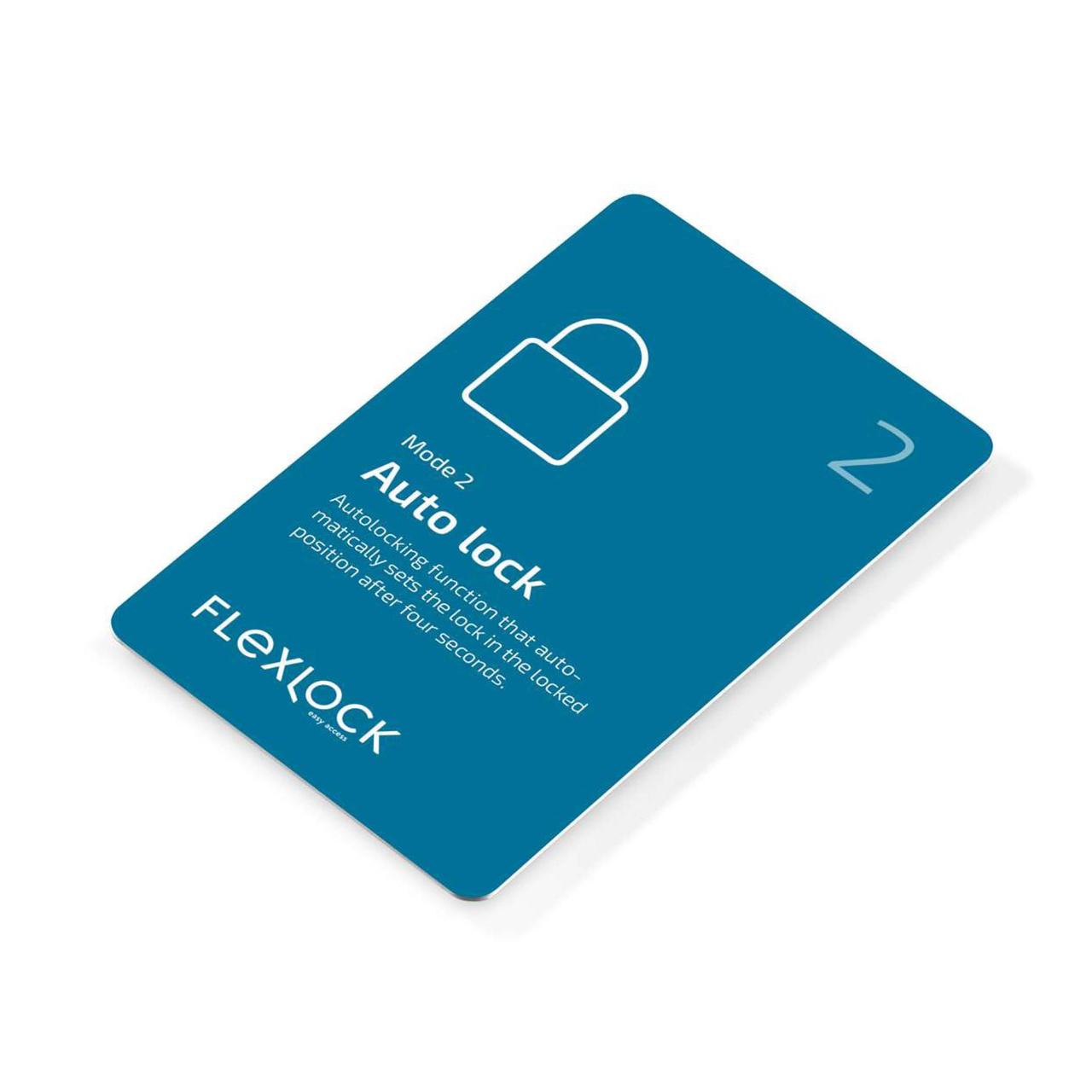 KORT FUNKTION MODE 2 AUTOMATISK LÅSNING TILL FLEXLOCK EM