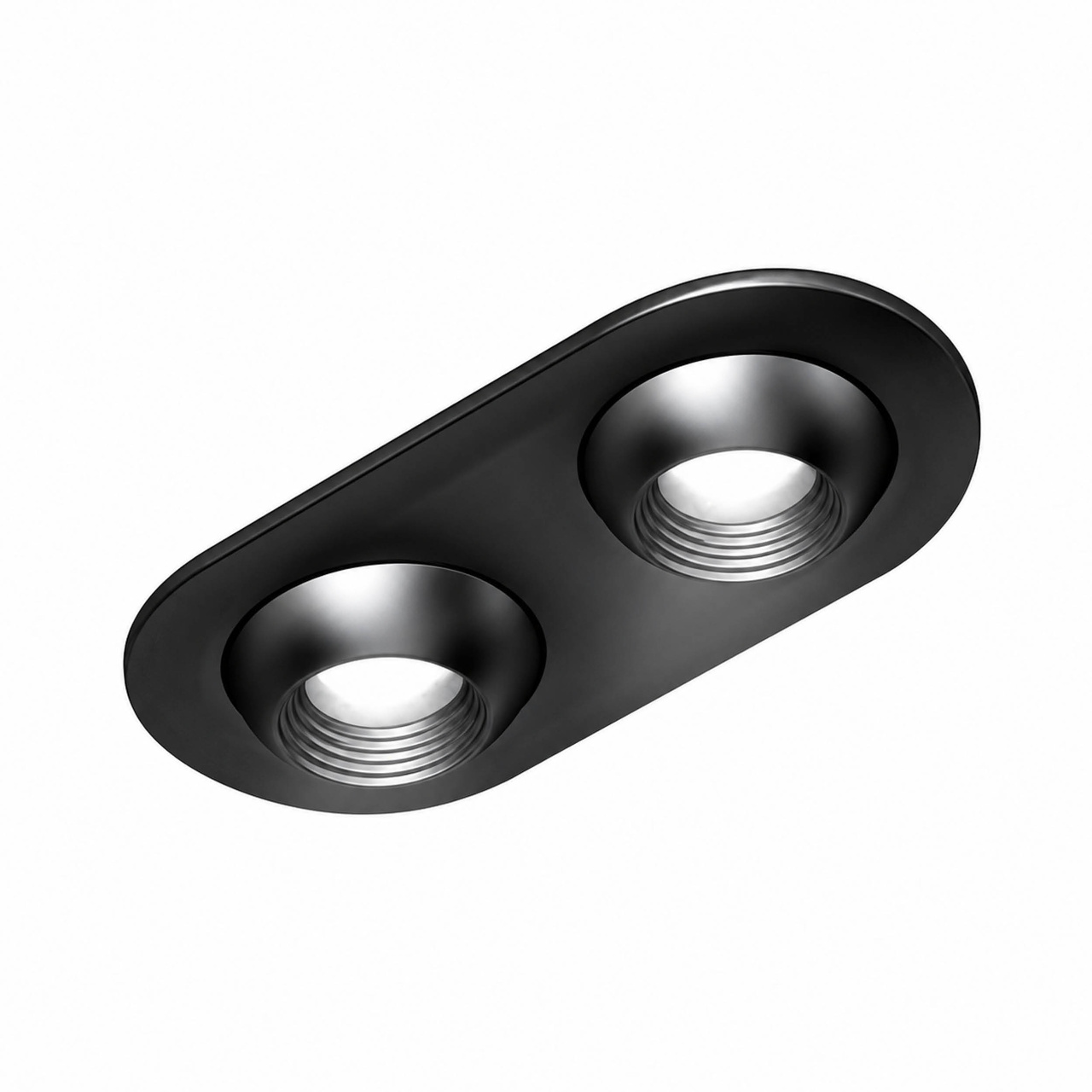 SPOTLIGHT FOCUS RUND 2ST LJUSKÄLLOR 24V 2,3W 3000K SVART