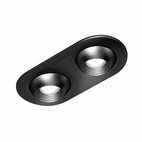 SPOTLIGHT FOCUS RUND 2ST LJUSKÄLLOR 24V 2,3W 3000K SVART