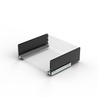 LÅDSATS LEGRABOX HÖJD C SKRUVNING CARBONSVART 270MM 40 KG