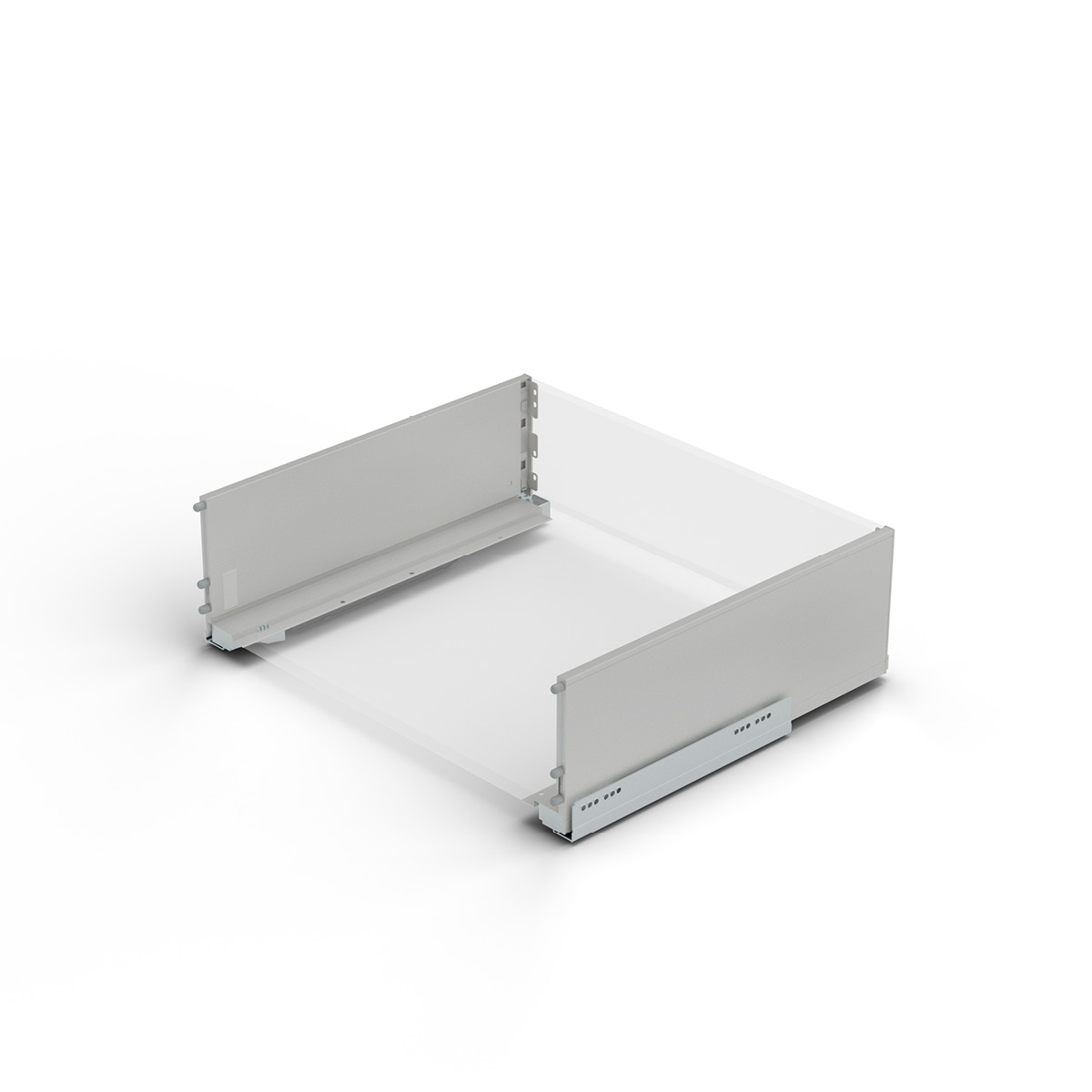 LÅDSATS LEGRABOX HÖJD C SKRUVNING SIDENVIT 500MM 40 KG