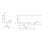 GREPPLIST ORTONA 595MM ALUMINIUM