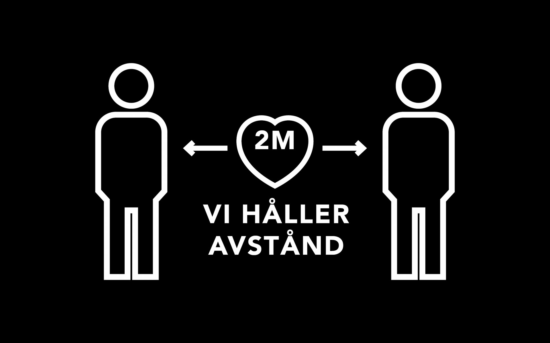 Vi håller avstånd